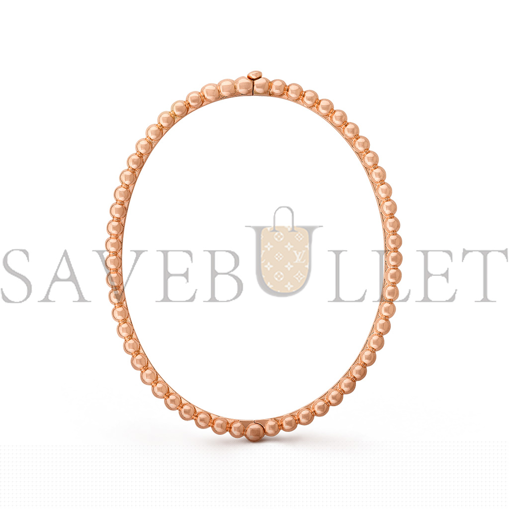 V*N CL*F arpels perlÉe pearls of gold bracelet, extra small model - rose gold  vcaro7tc00